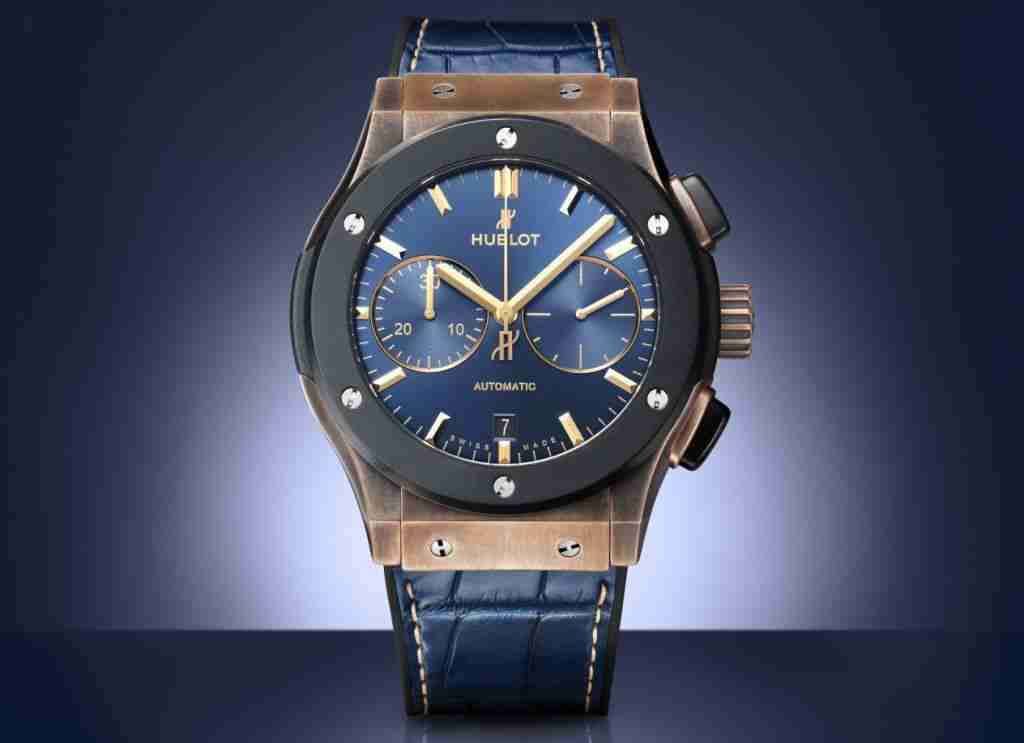 2018 Replica Uhren Hublot Classic Fusion Automatik Chronographen Bronze Bucherer Blau Edition 45mm Bewertung 1