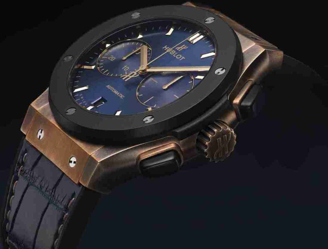 2018 Replica Uhren Hublot Classic Fusion Automatik Chronographen Bronze Bucherer Blau Edition 45mm Bewertung 3